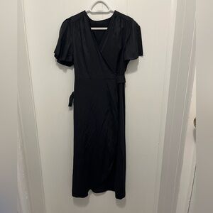 Shein Black Wrap Dress